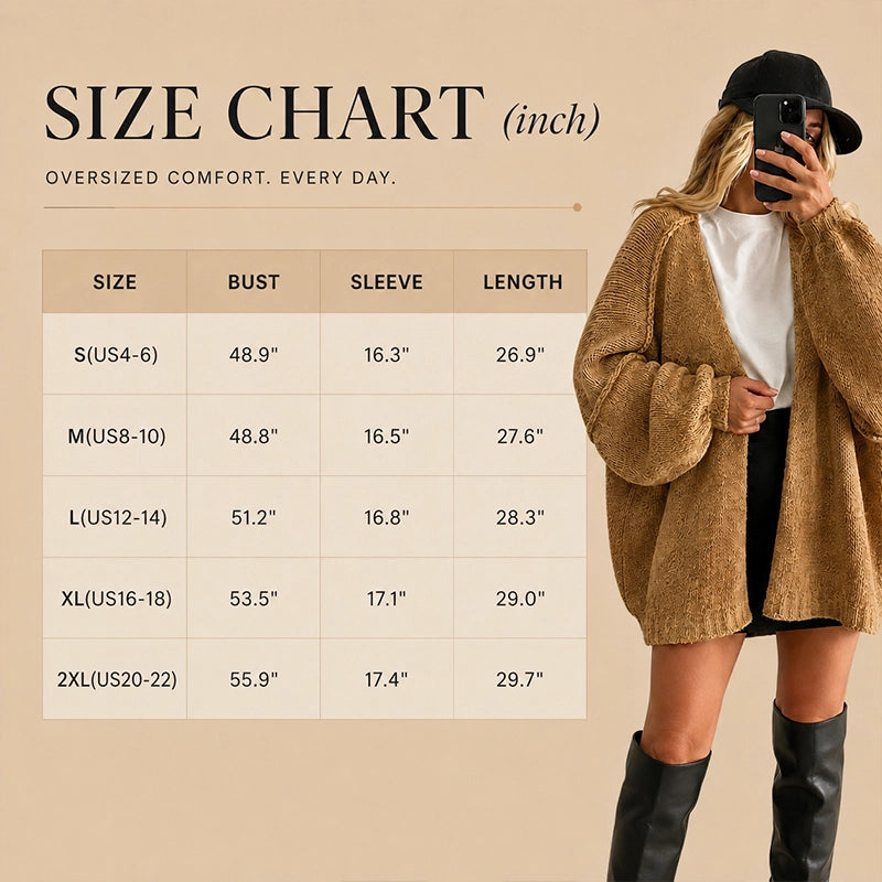 Women's Relaxed Oversized Knit Cardigan