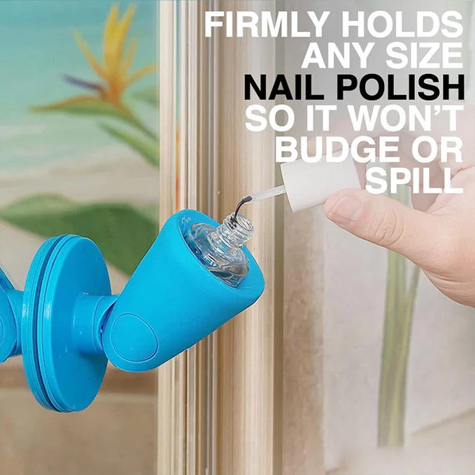 Hinge Anti-Tip Nail Polish Bottle Holder 2 Pcs