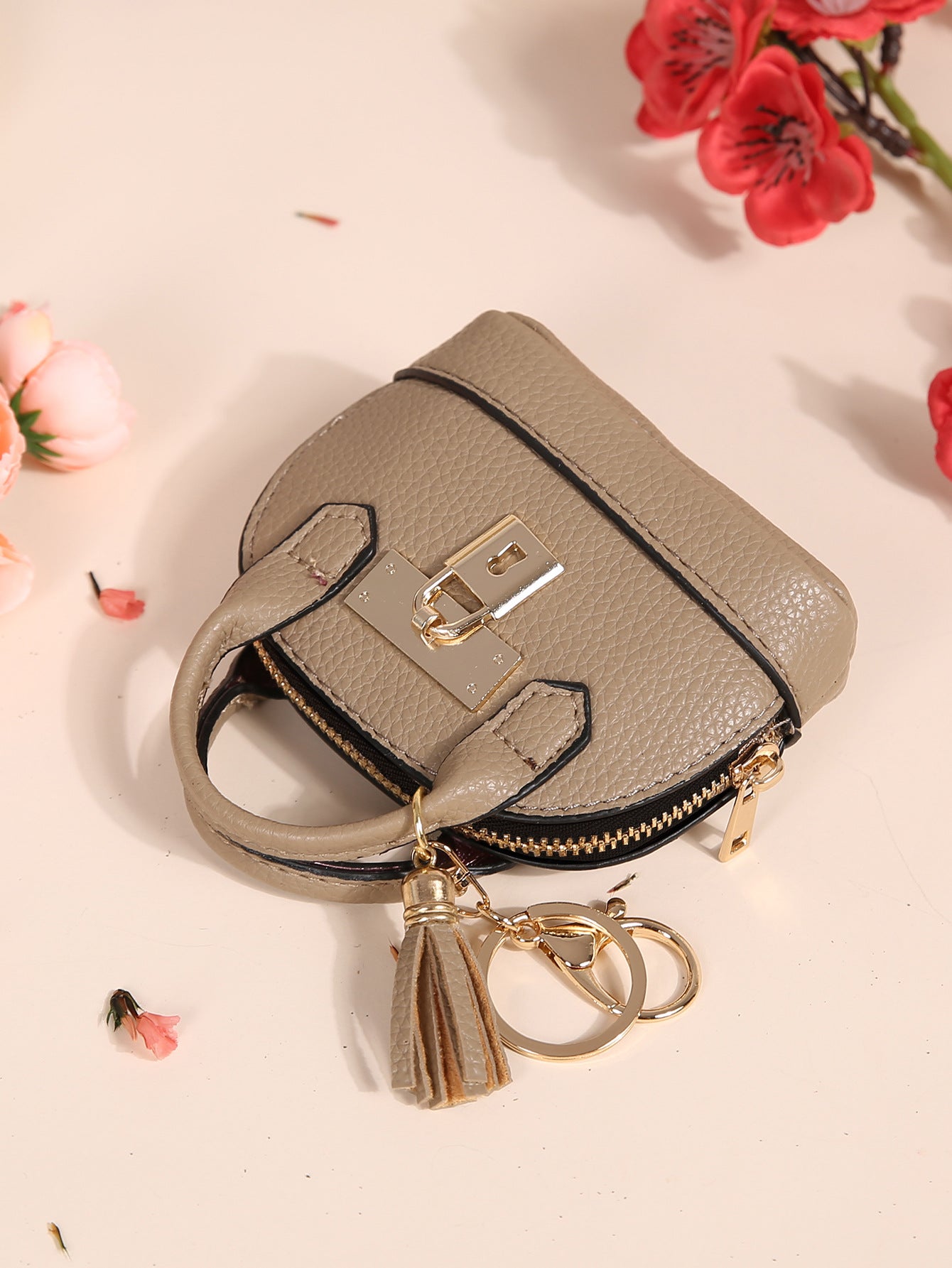 Mini Semicircle Keychain Coin Purse