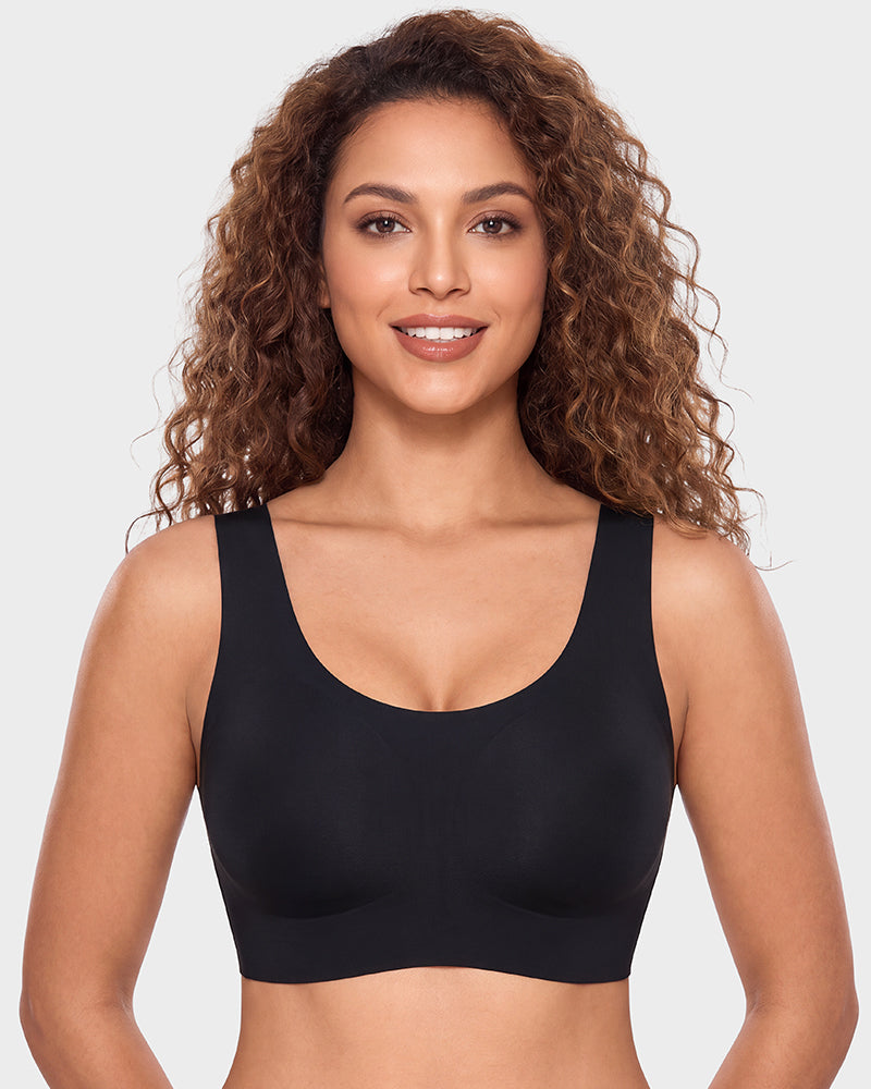 Seamless Wireless Full-Coverage T-Shirt Bra