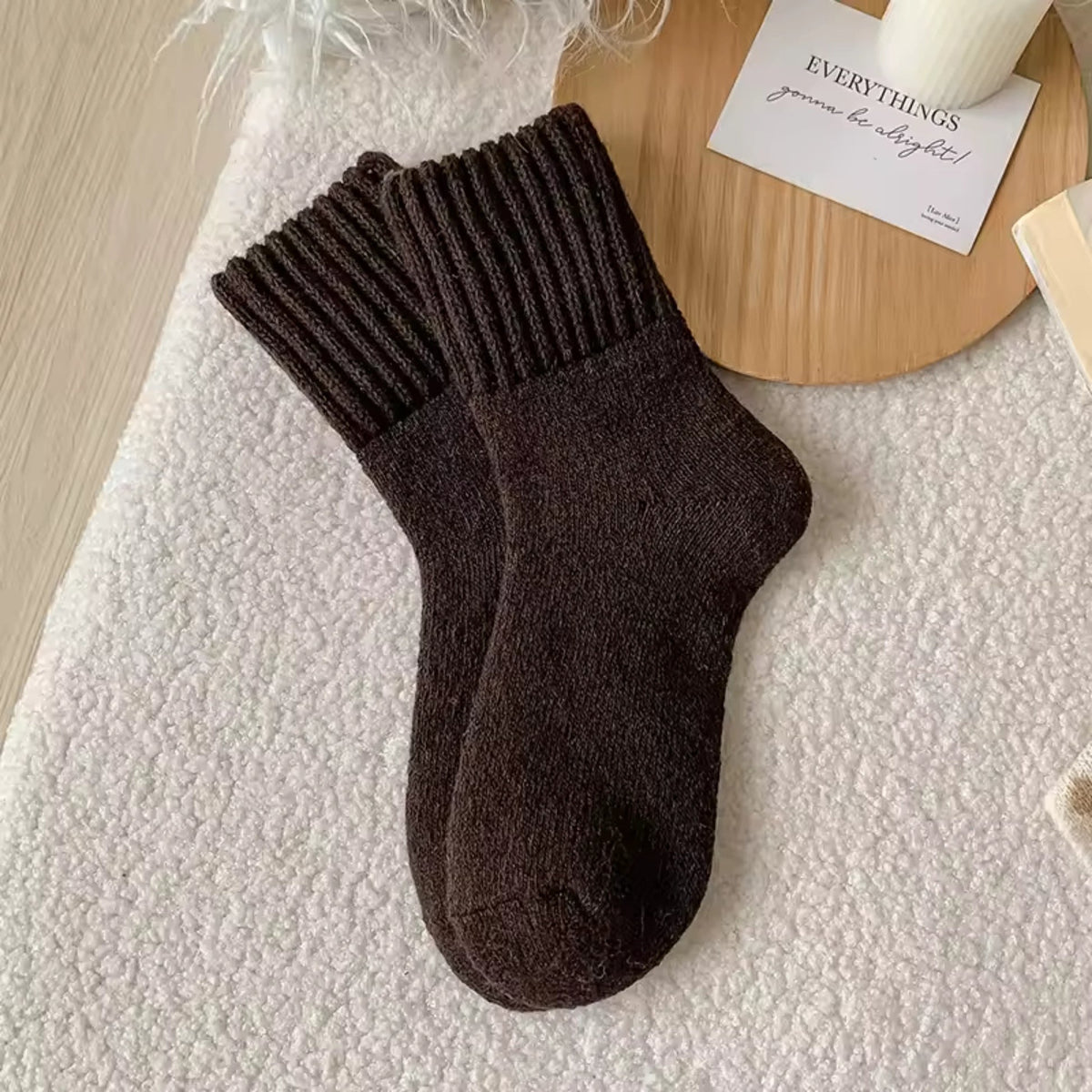 Cozy Knit Winter Socks – 5 Pairs
