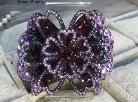 Vintage Crystal Flower Hair Clips – Set of 3