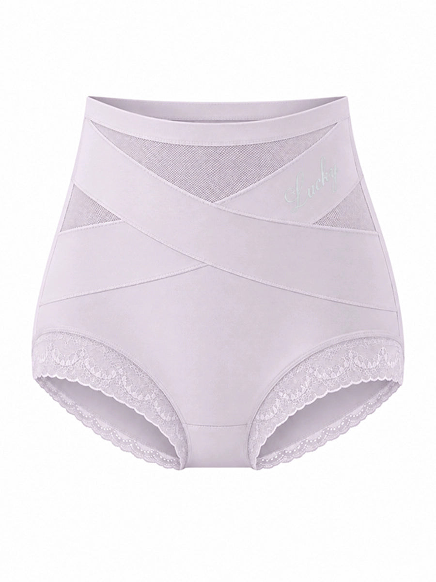 Lace-Trim High-Waist Briefs for Everyday Outfits