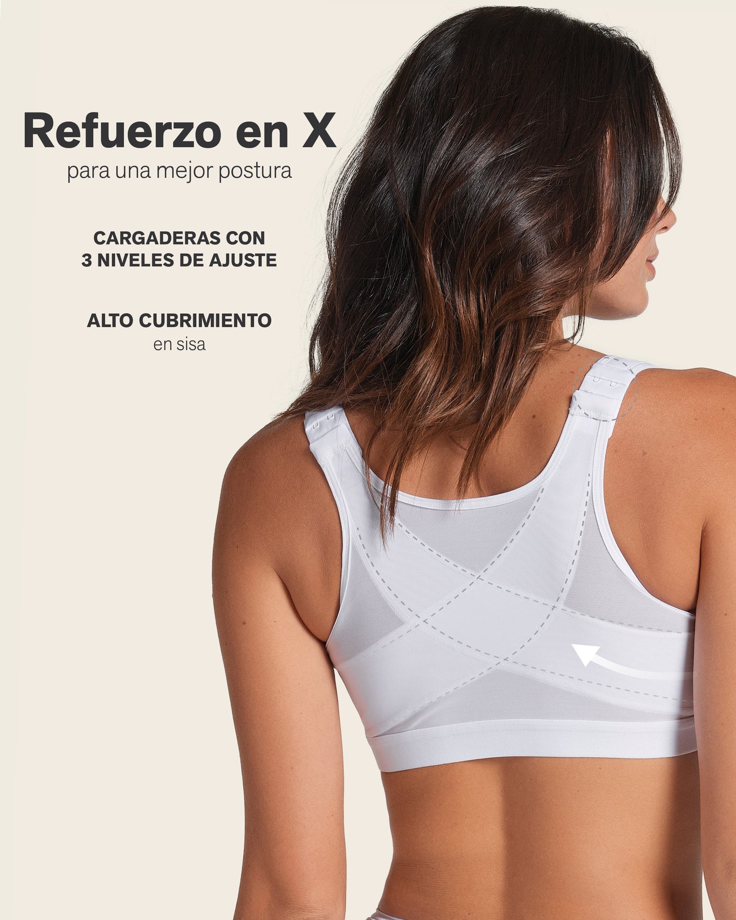 Unlined Wireless Posture Corrector Bra