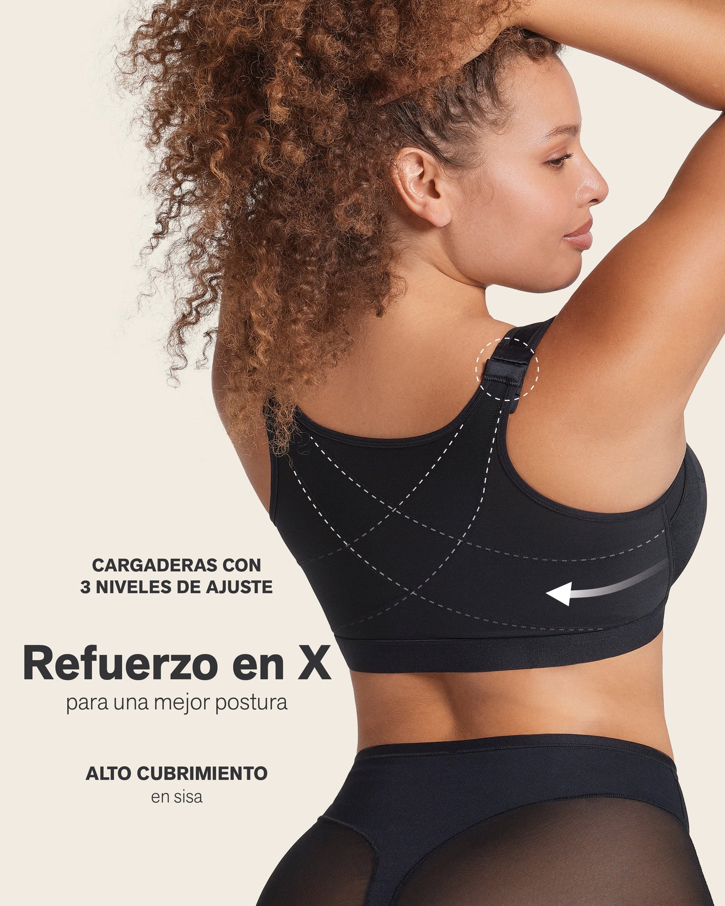 Unlined Wireless Posture Corrector Bra