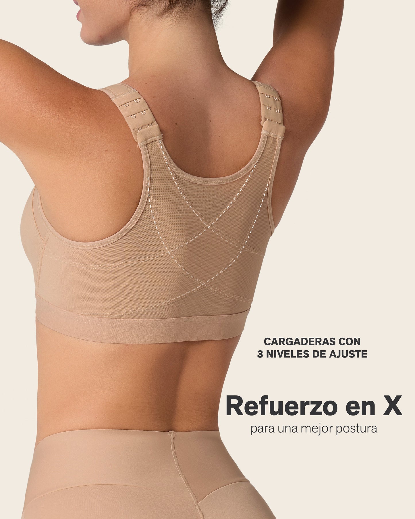 Unlined Wireless Posture Corrector Bra