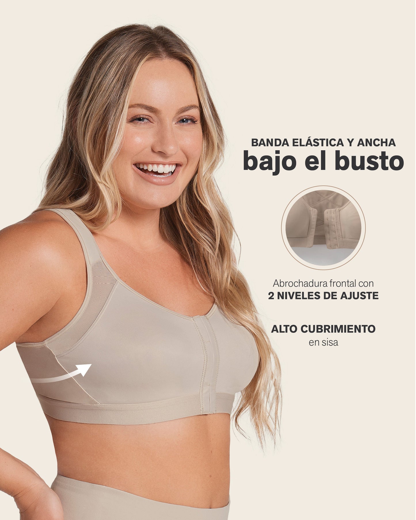 Unlined Wireless Posture Corrector Bra