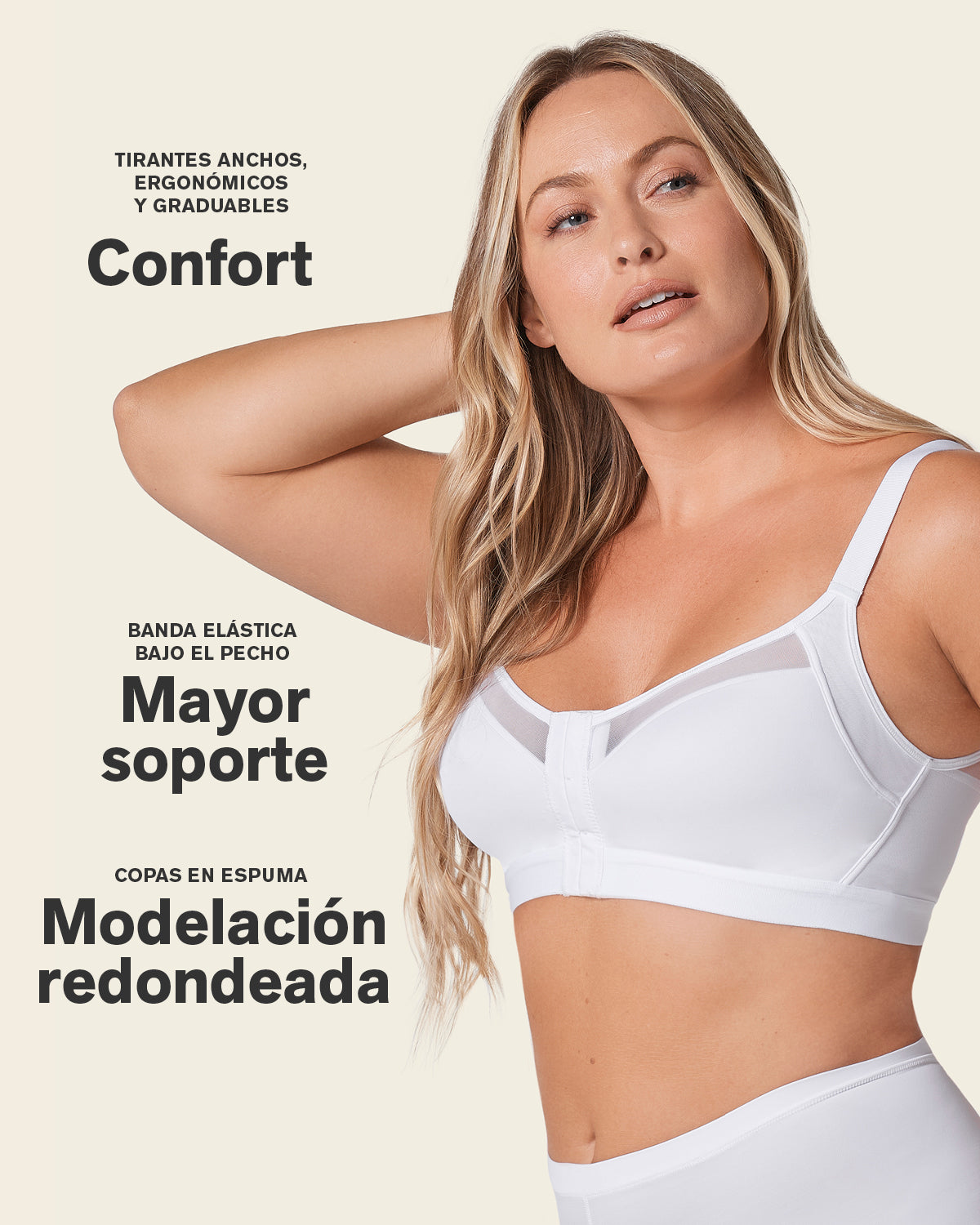 Lightly Lined Wireless Posture Corrector Bra