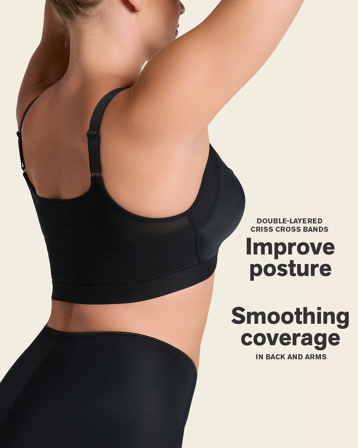 Lightly Lined Wireless Posture Corrector Bra