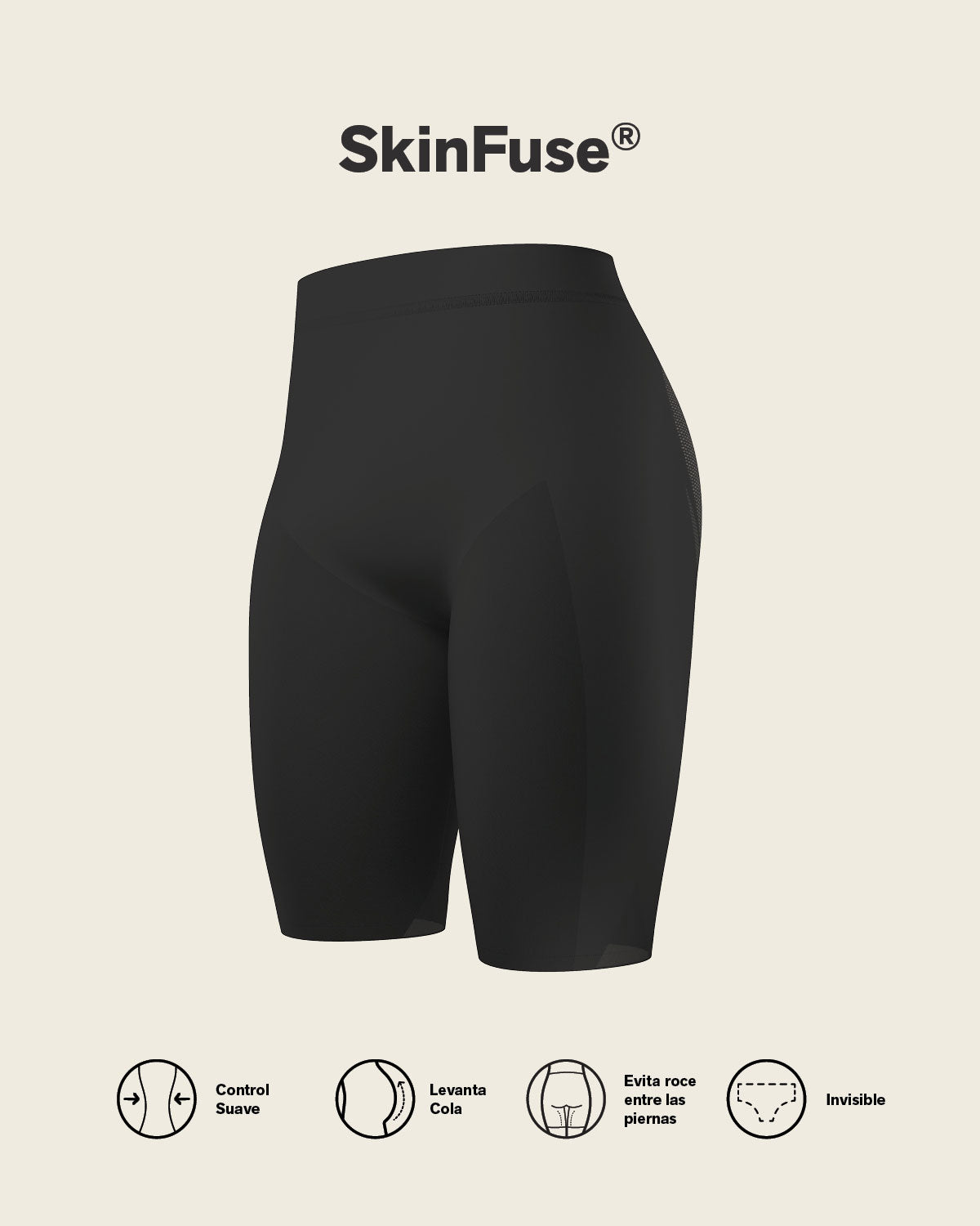 Well-Rounded Invisible Butt Lifter Shaper Short