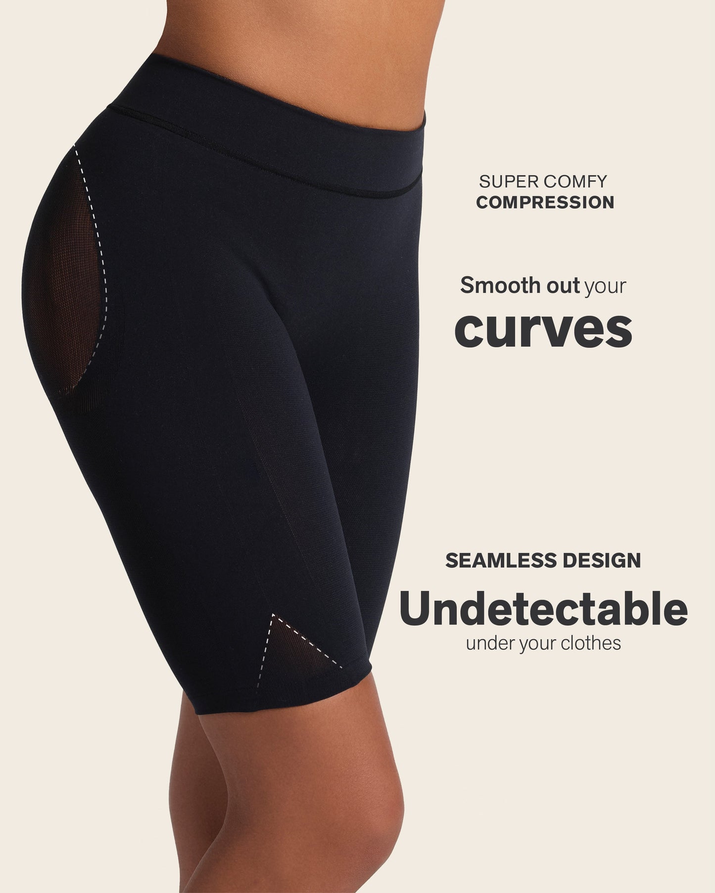 Well-Rounded Invisible Butt Lifter Shaper Short