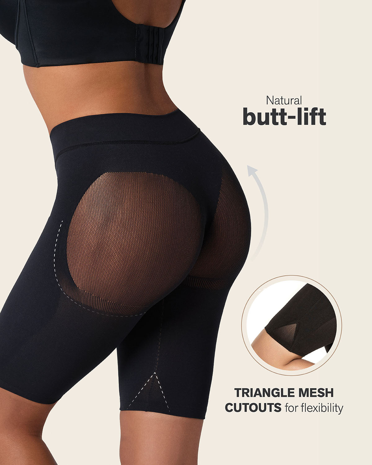 Well-Rounded Invisible Butt Lifter Shaper Short