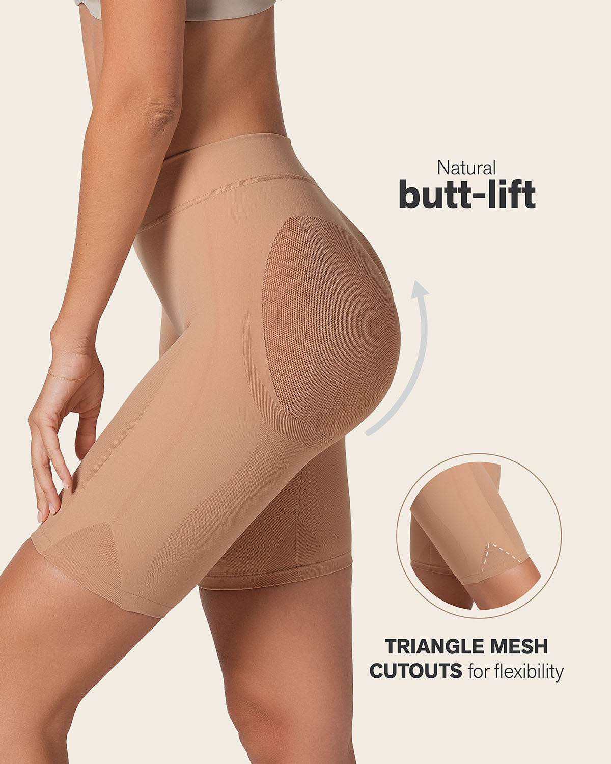 Well-Rounded Invisible Butt Lifter Shaper Short