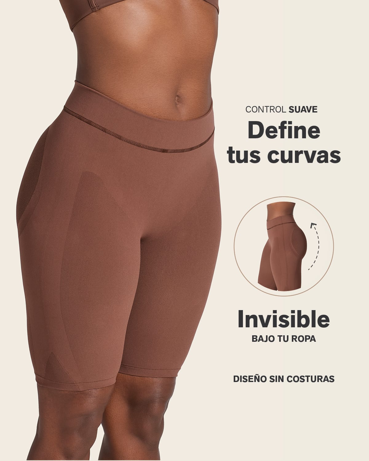 Well-Rounded Invisible Butt Lifter Shaper Short
