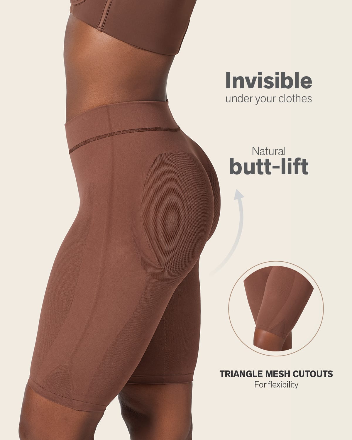 Well-Rounded Invisible Butt Lifter Shaper Short