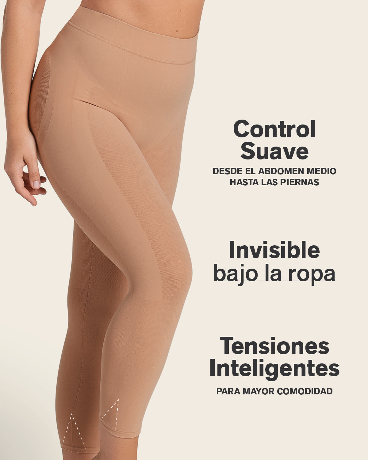 Invisible High-Waisted Capri Shaper