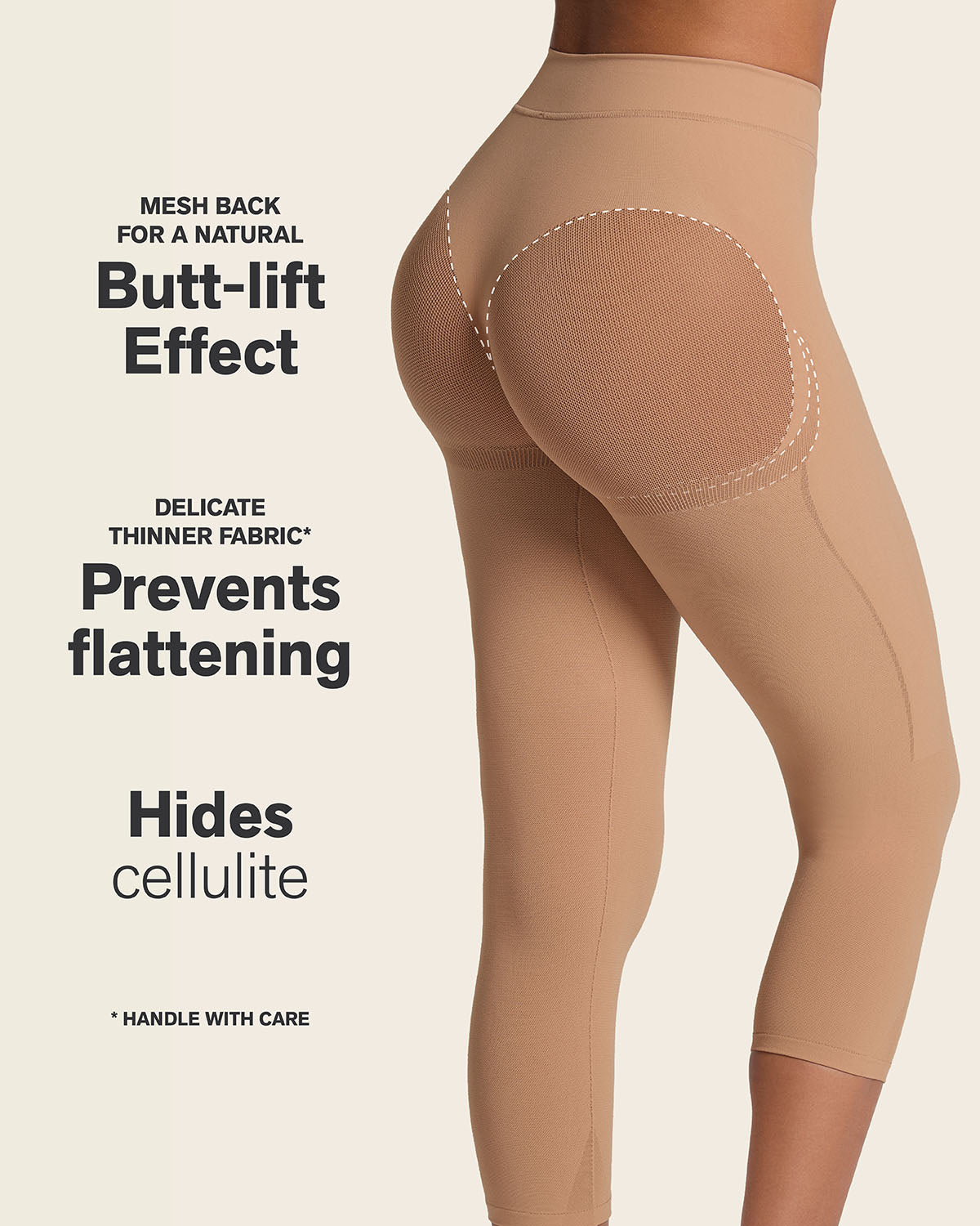 Invisible High-Waisted Capri Shaper