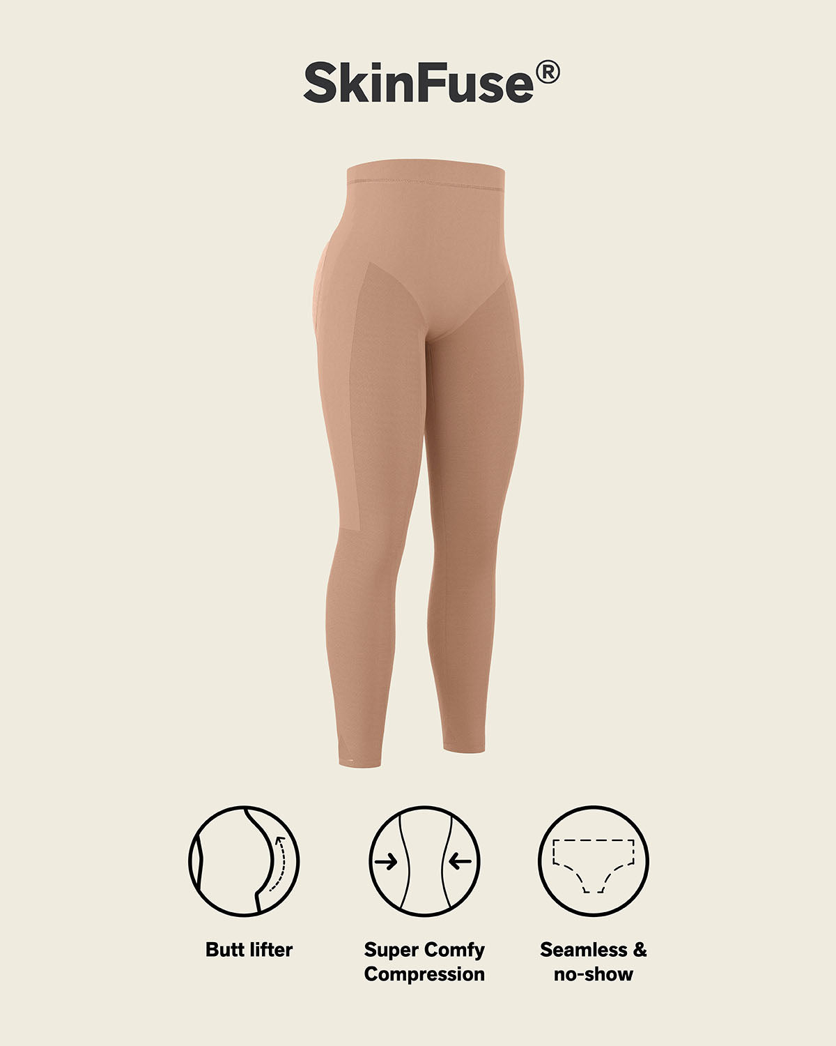 Invisible High-Waisted Capri Shaper