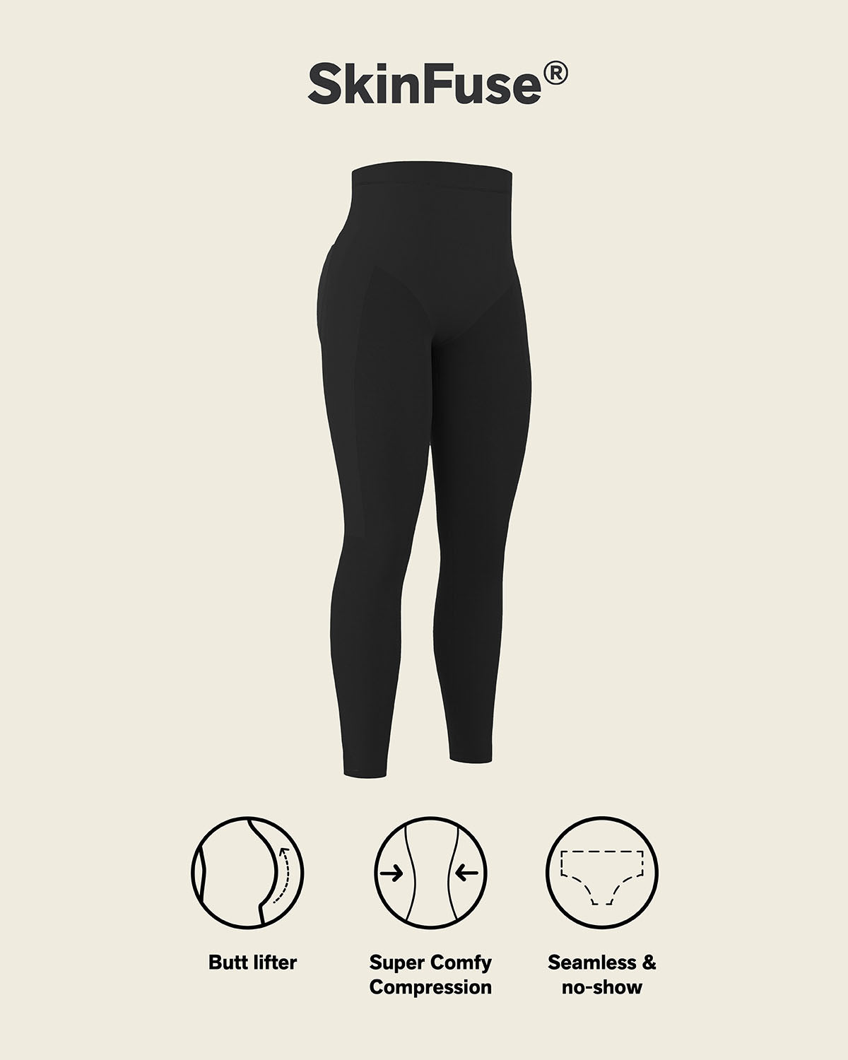 Invisible High-Waisted Capri Shaper