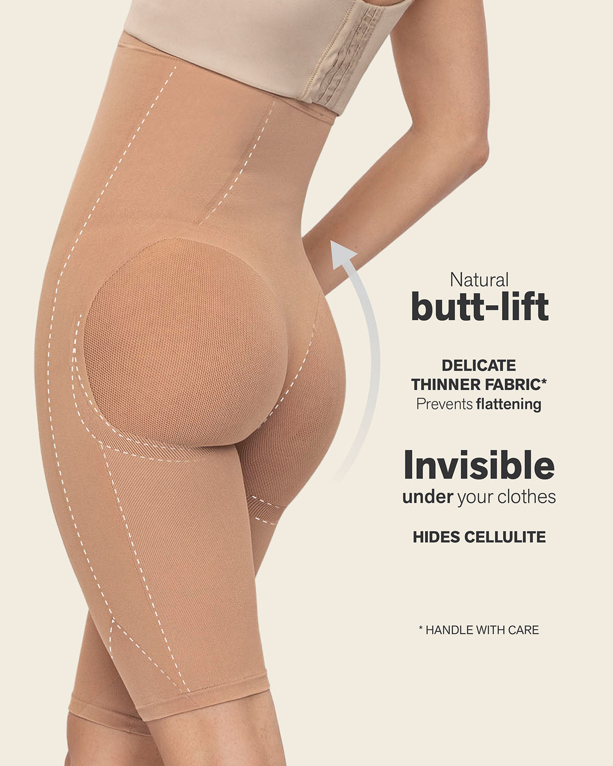 Invisible Extra High-Waisted Shaper Short