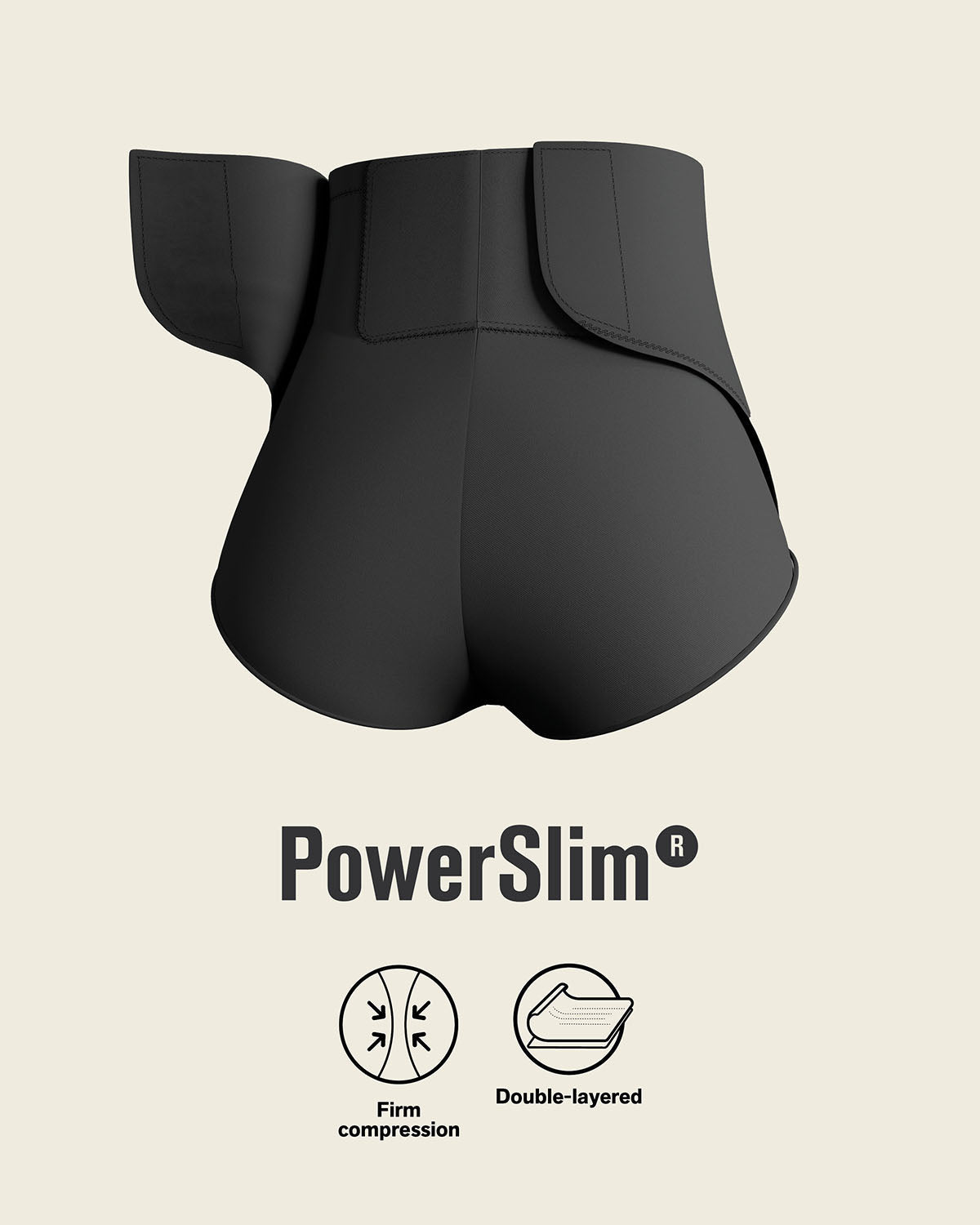 High-Waisted Firm Compression Post Surgical Panty with Adjustable Belly Wrap