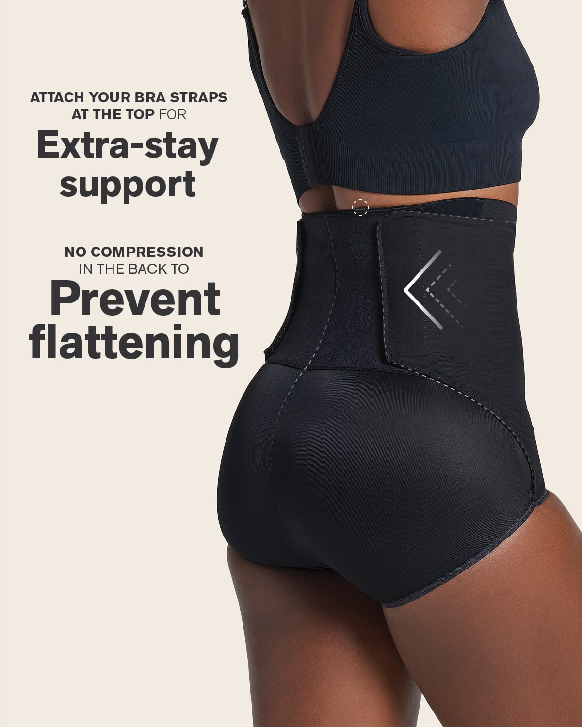 High-Waisted Firm Compression Post Surgical Panty with Adjustable Belly Wrap