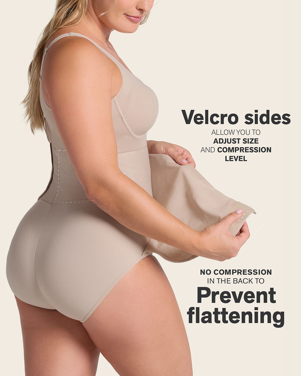 High-Waisted Firm Compression Post Surgical Panty with Adjustable Belly Wrap