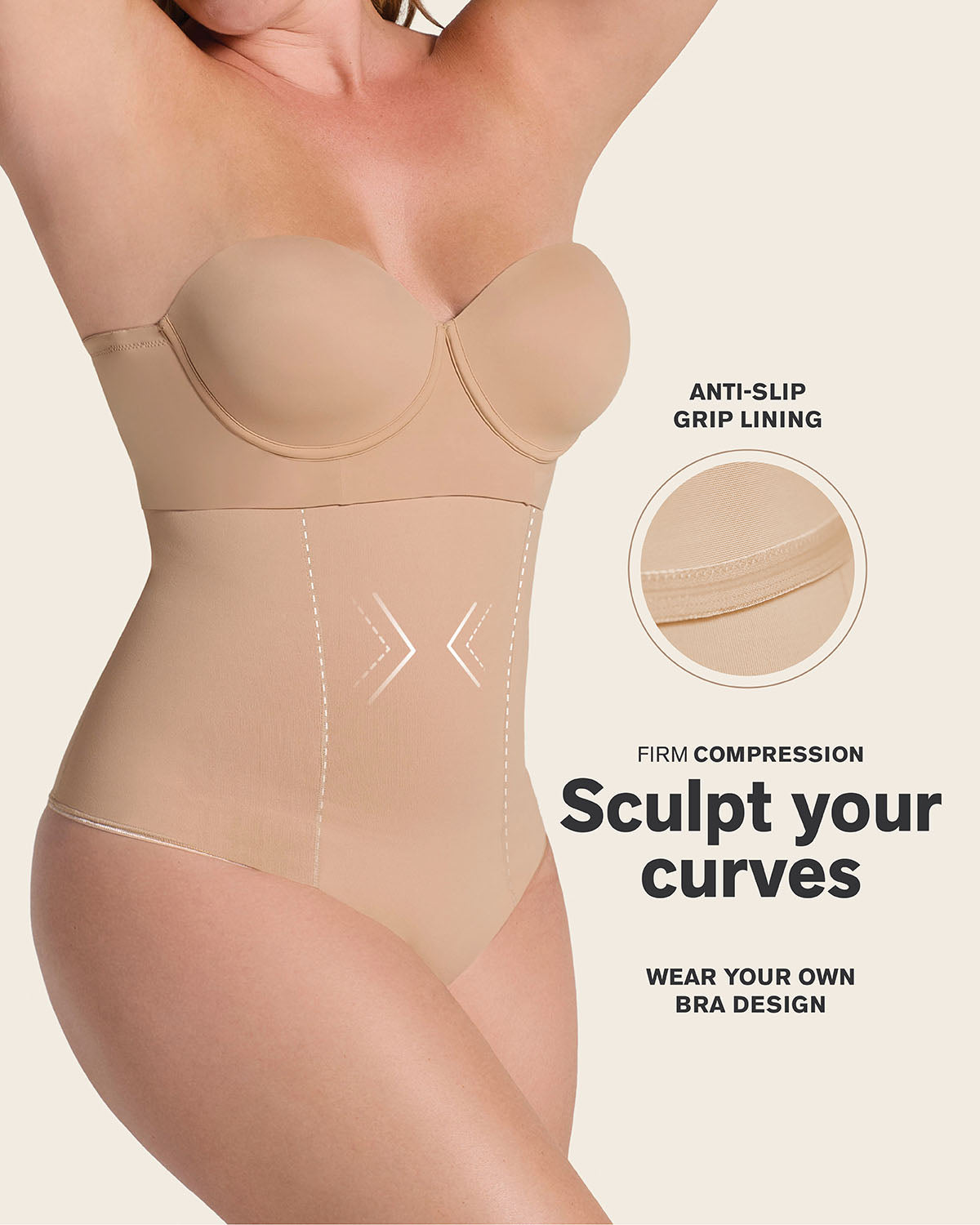 Extra High-Waisted Sculpting Thong Panty