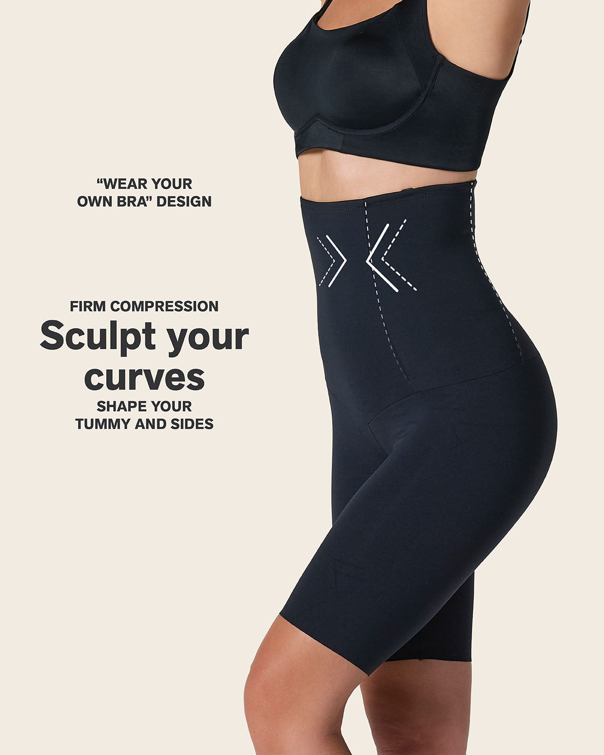 Extra High Waisted Firm Shaper Short