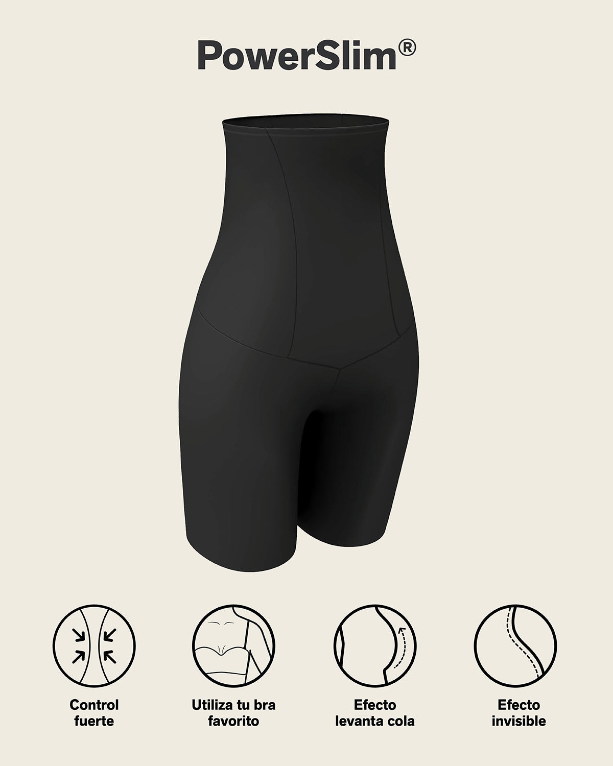 Extra High Waisted Firm Shaper Short