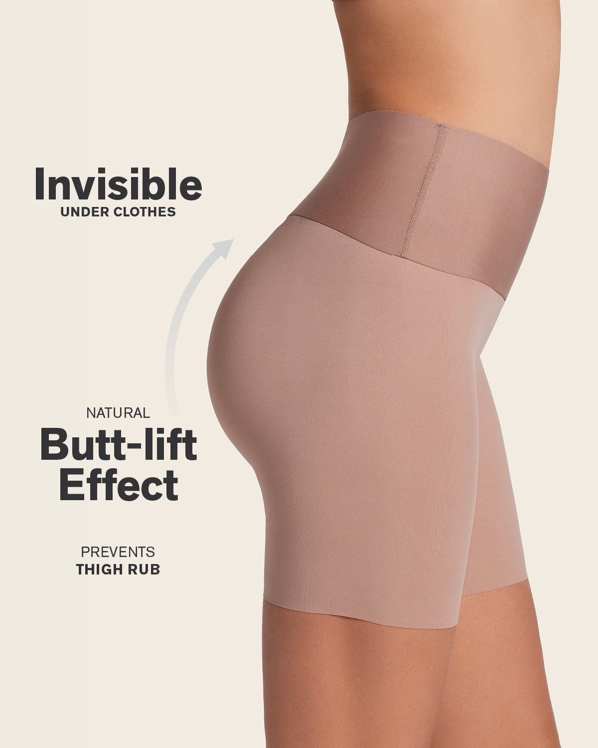 Stay-In-Place Seamless Shapewear Shorts
