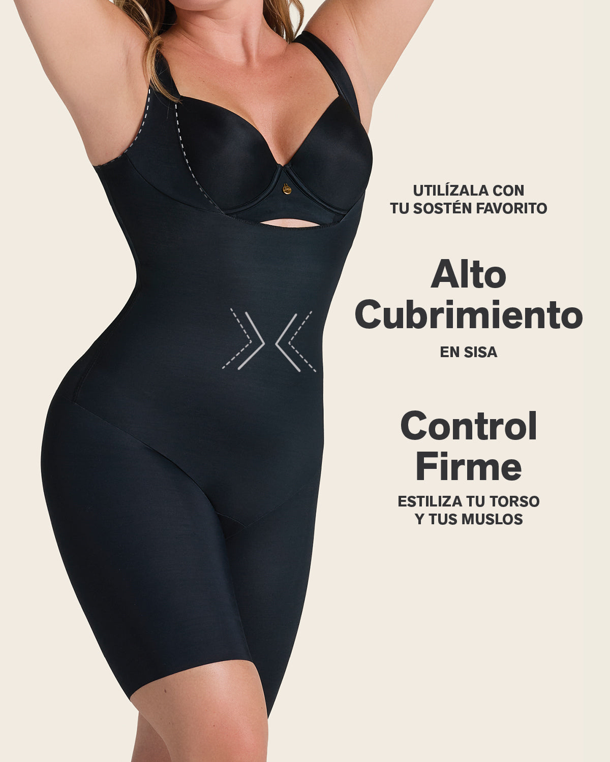 Undetectable Step-in Mid-Thigh Body Shaper
