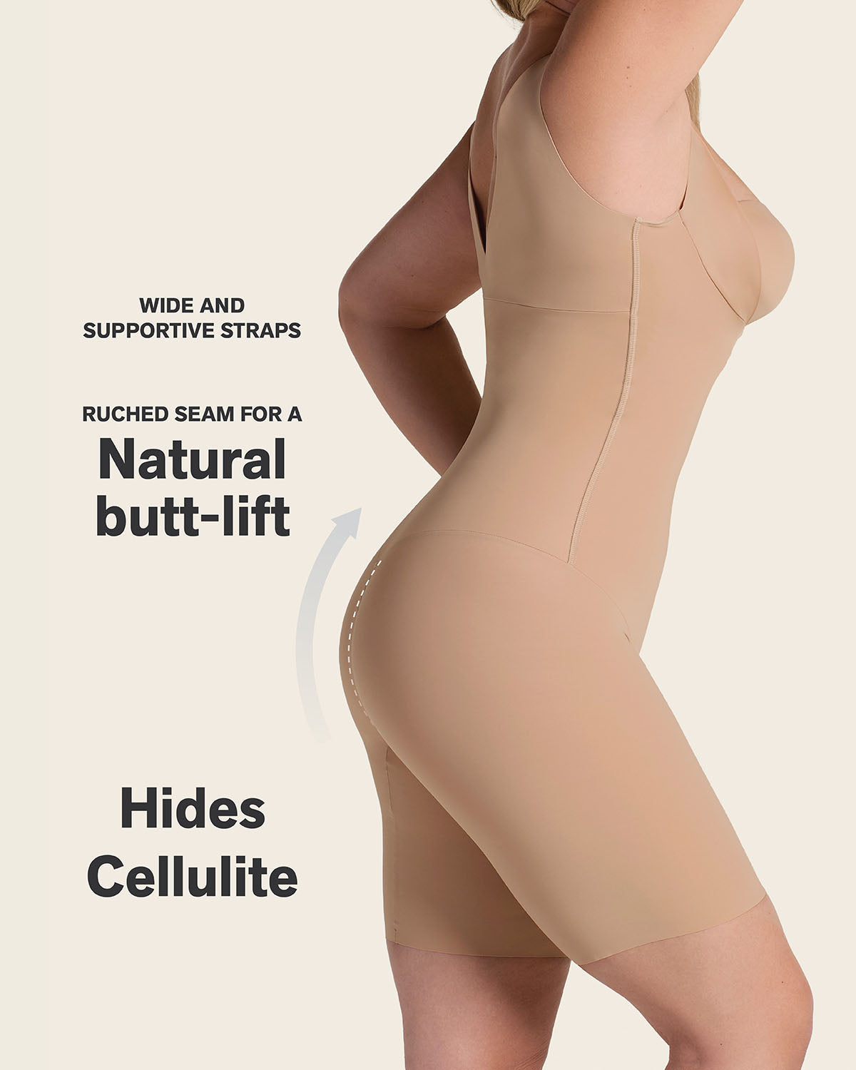 Undetectable Step-in Mid-Thigh Body Shaper