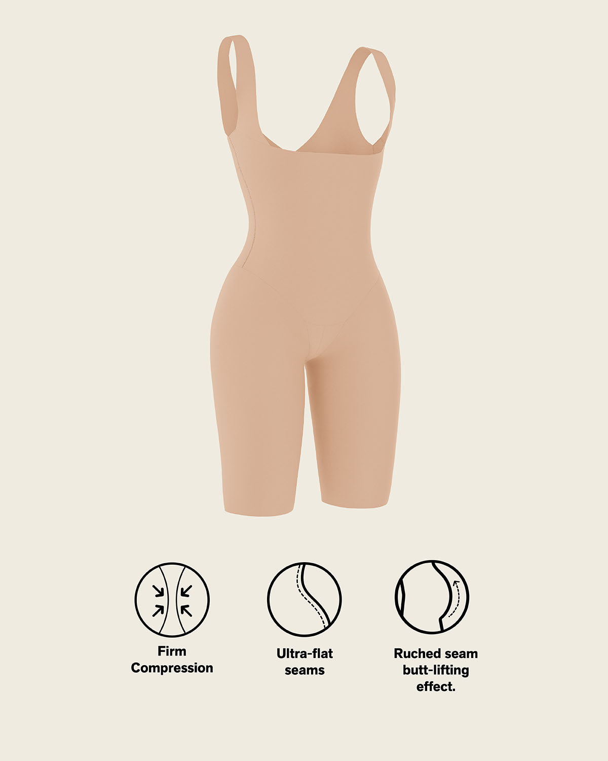 Undetectable Step-in Mid-Thigh Body Shaper