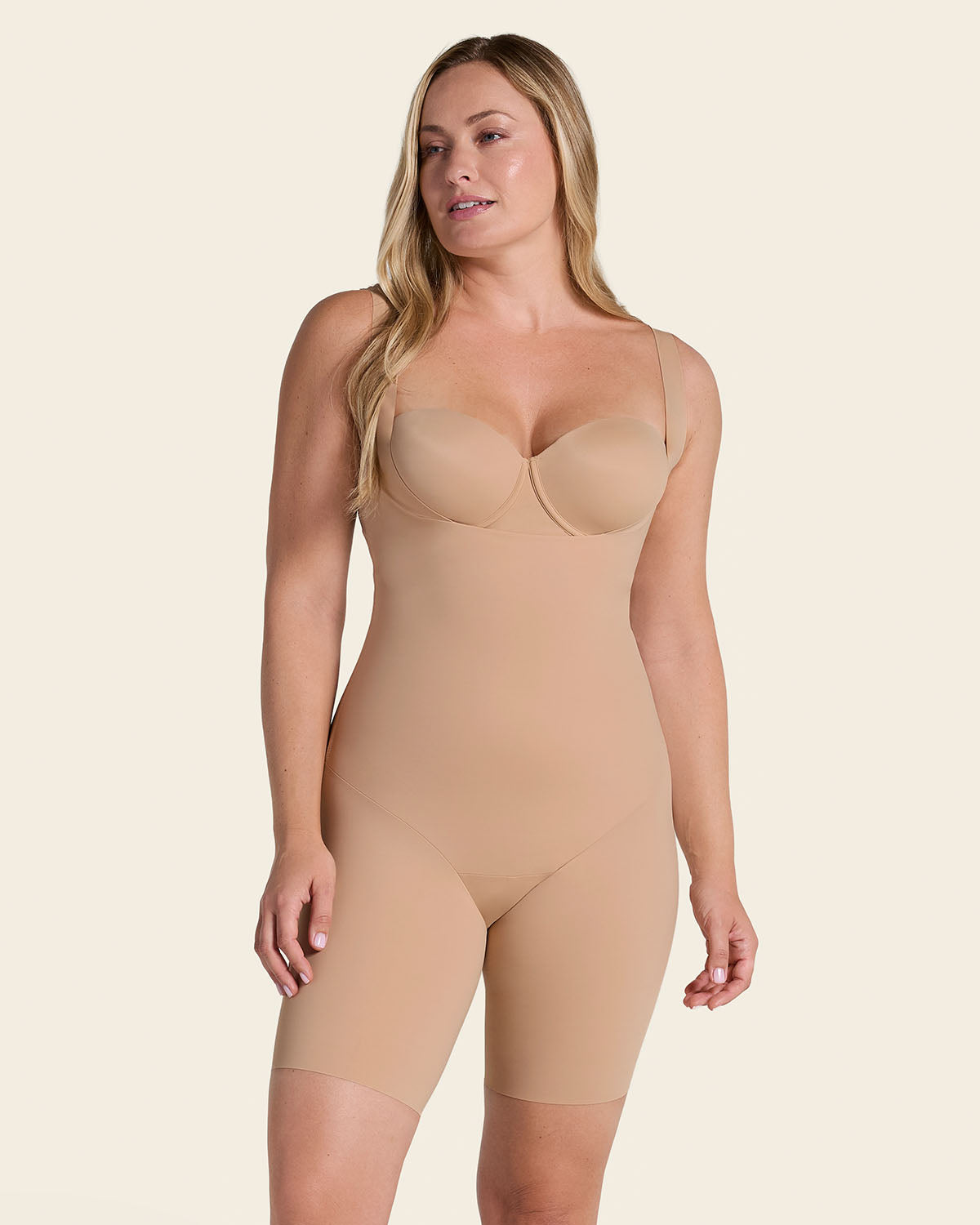 Undetectable Step-in Mid-Thigh Body Shaper