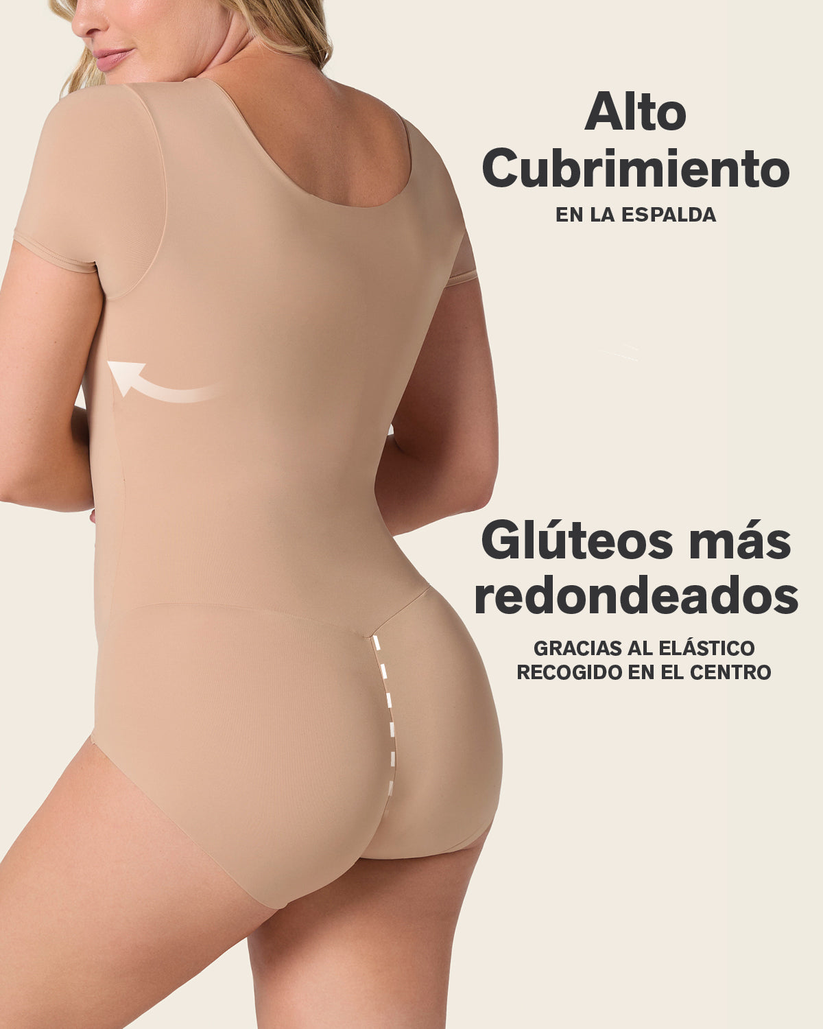 Short Sleeve Round Neck Shaper Bodysuit