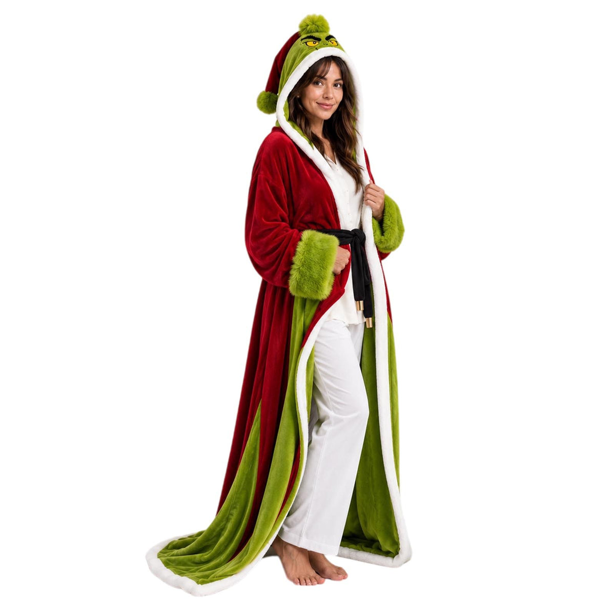 Women's Christmas Heated Hooded Cloak