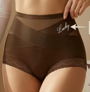 Lace-Trim High-Waist Briefs for Everyday Outfits – image 1