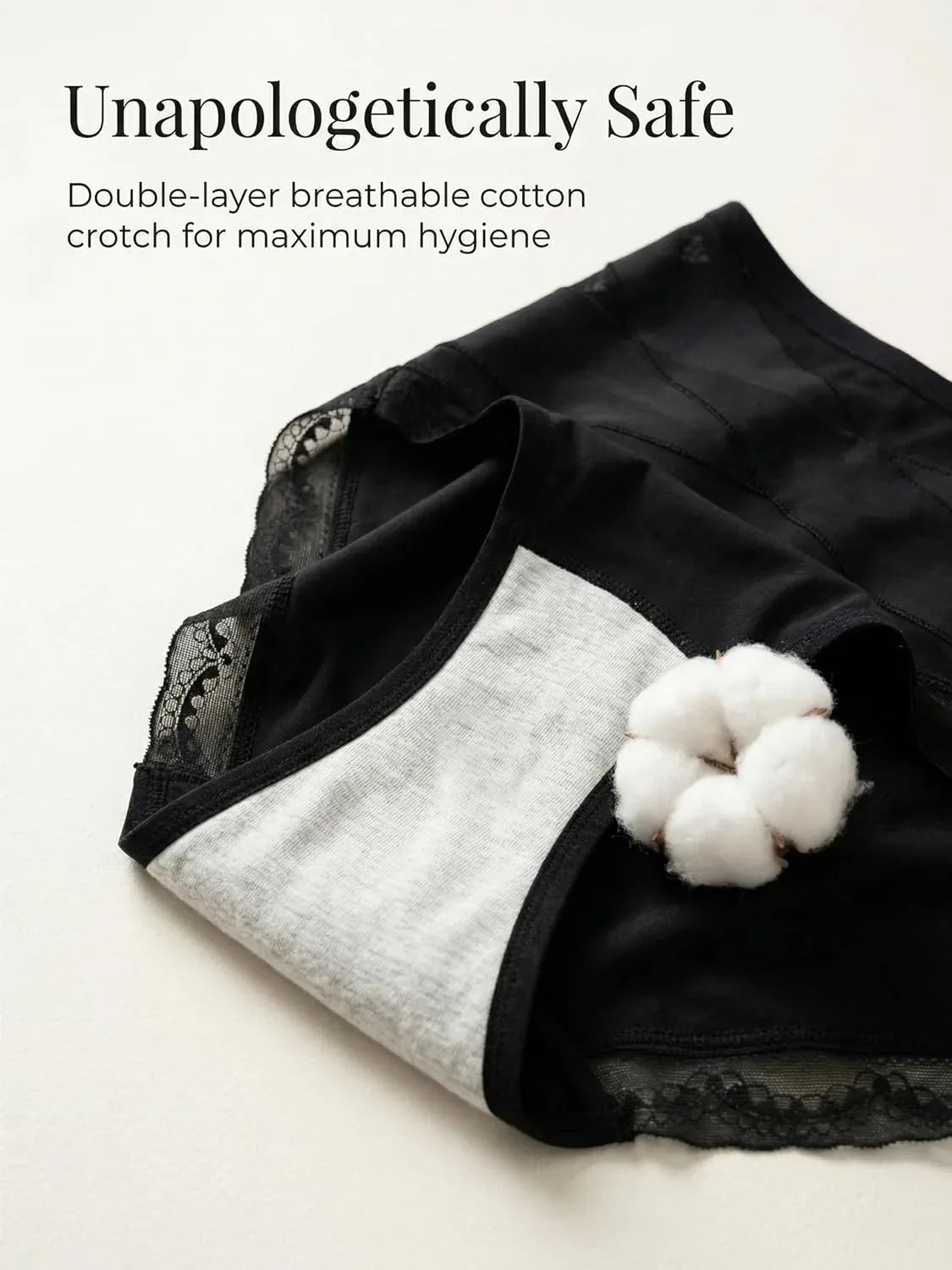 Lace-Trim High-Waist Briefs for Everyday Outfits – image 3