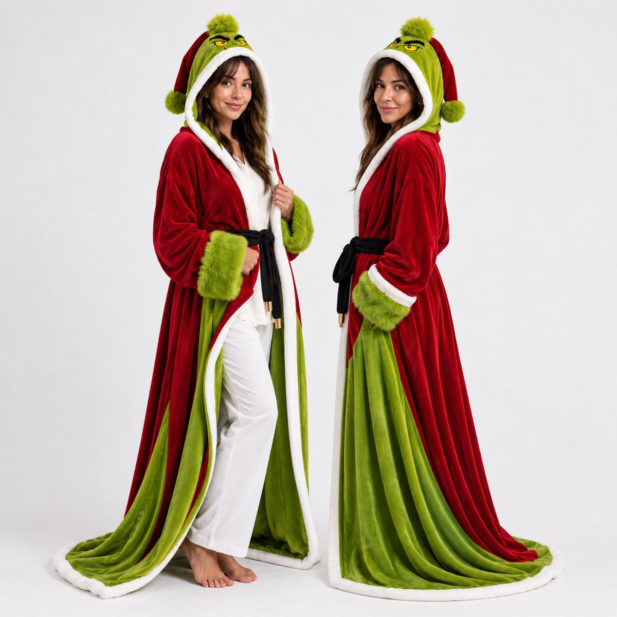 Women's Christmas Heated Hooded Cloak