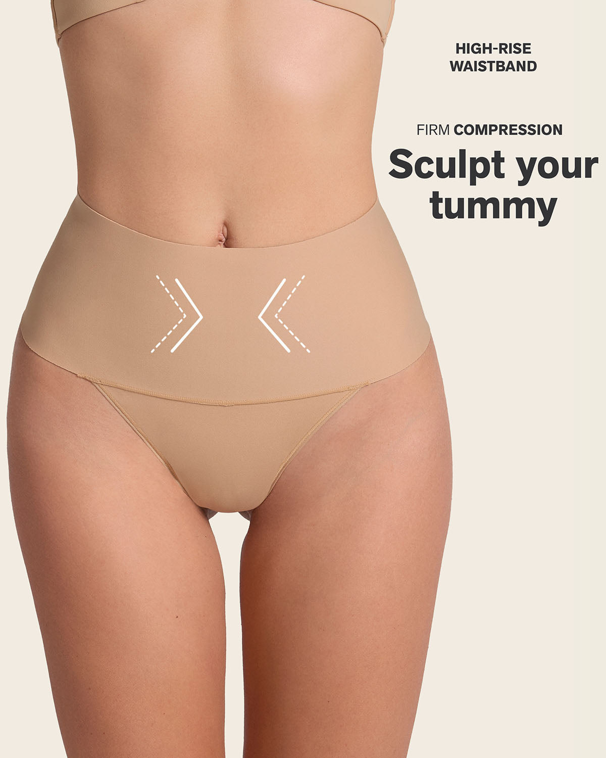 High-Tech High-Waisted Sculpting Thong