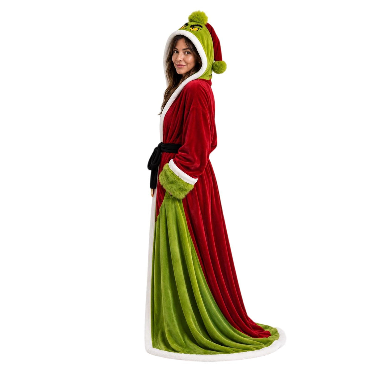Women's Christmas Heated Hooded Cloak