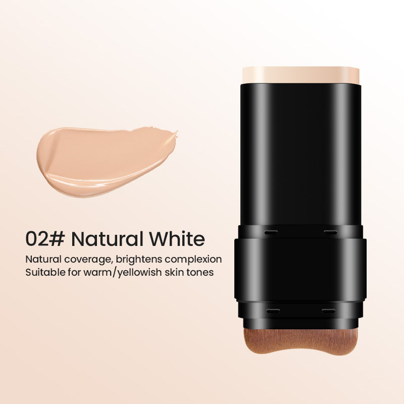 Organic Mineral Waterproof Foundation Stick With Brush 2 in 1  (Skin Color)