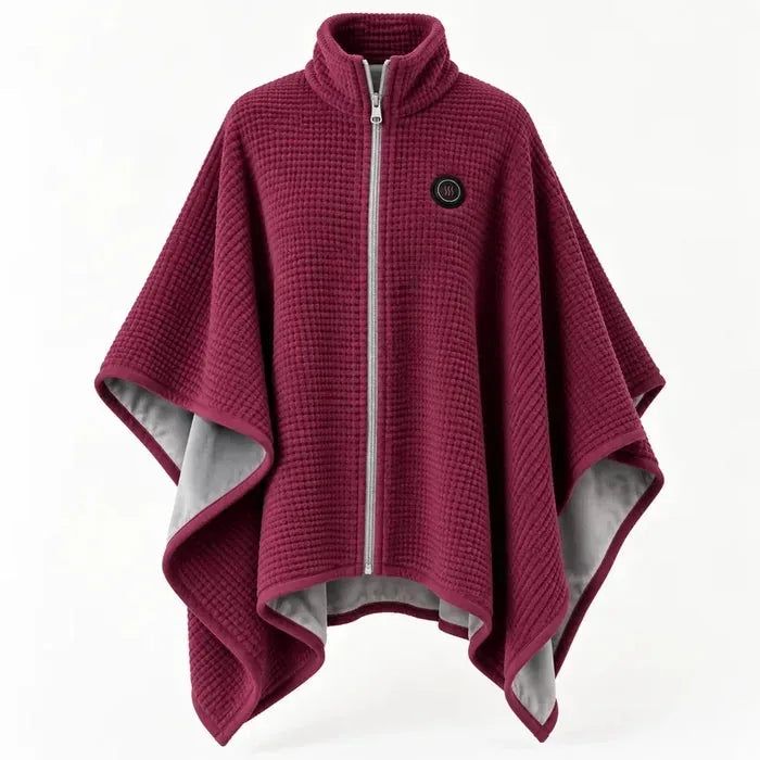 Heated Stand-Collar Shawl for Cool-Weather Layering – image 11