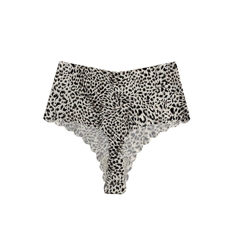 High-Waisted Seamless Ice Silk Thong 3 Pack