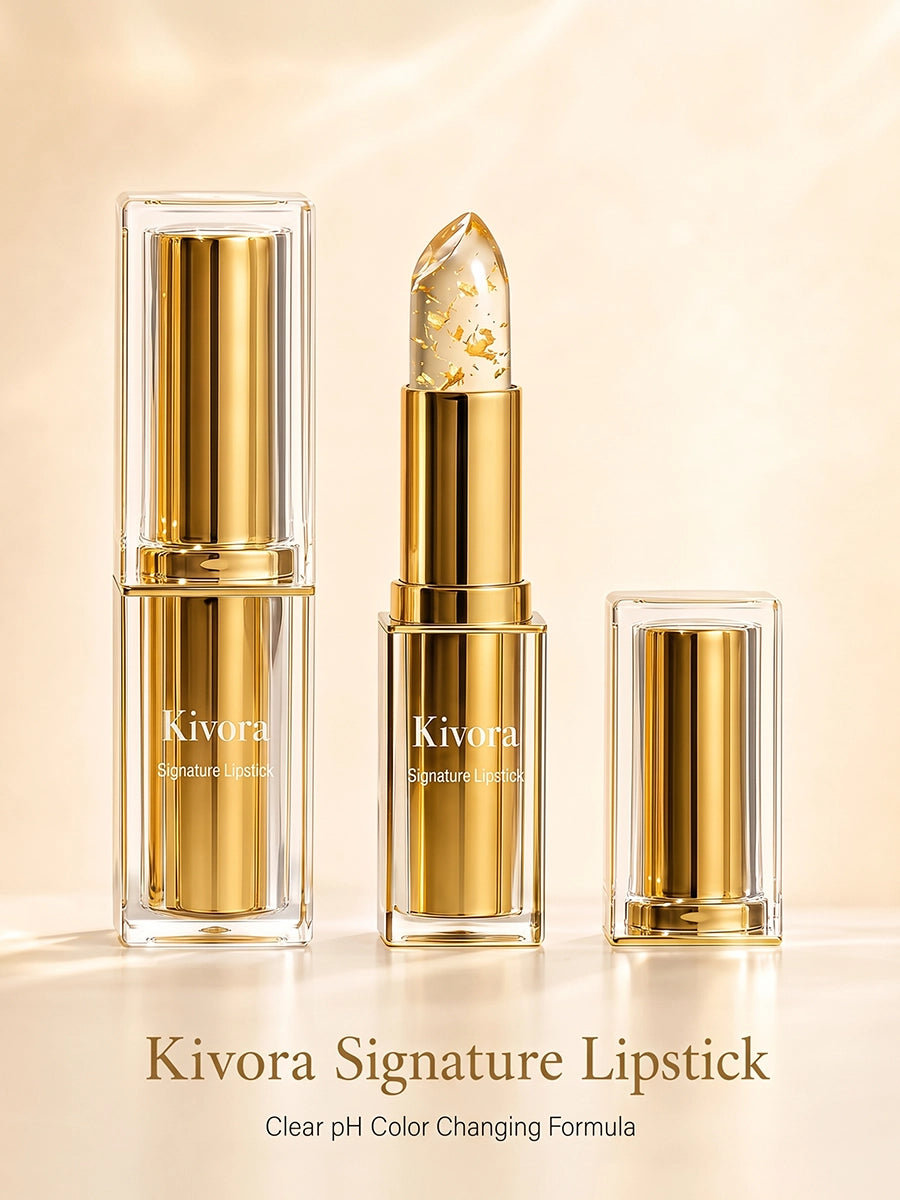 Clear Flower Lipstick with Color-Changing Tint