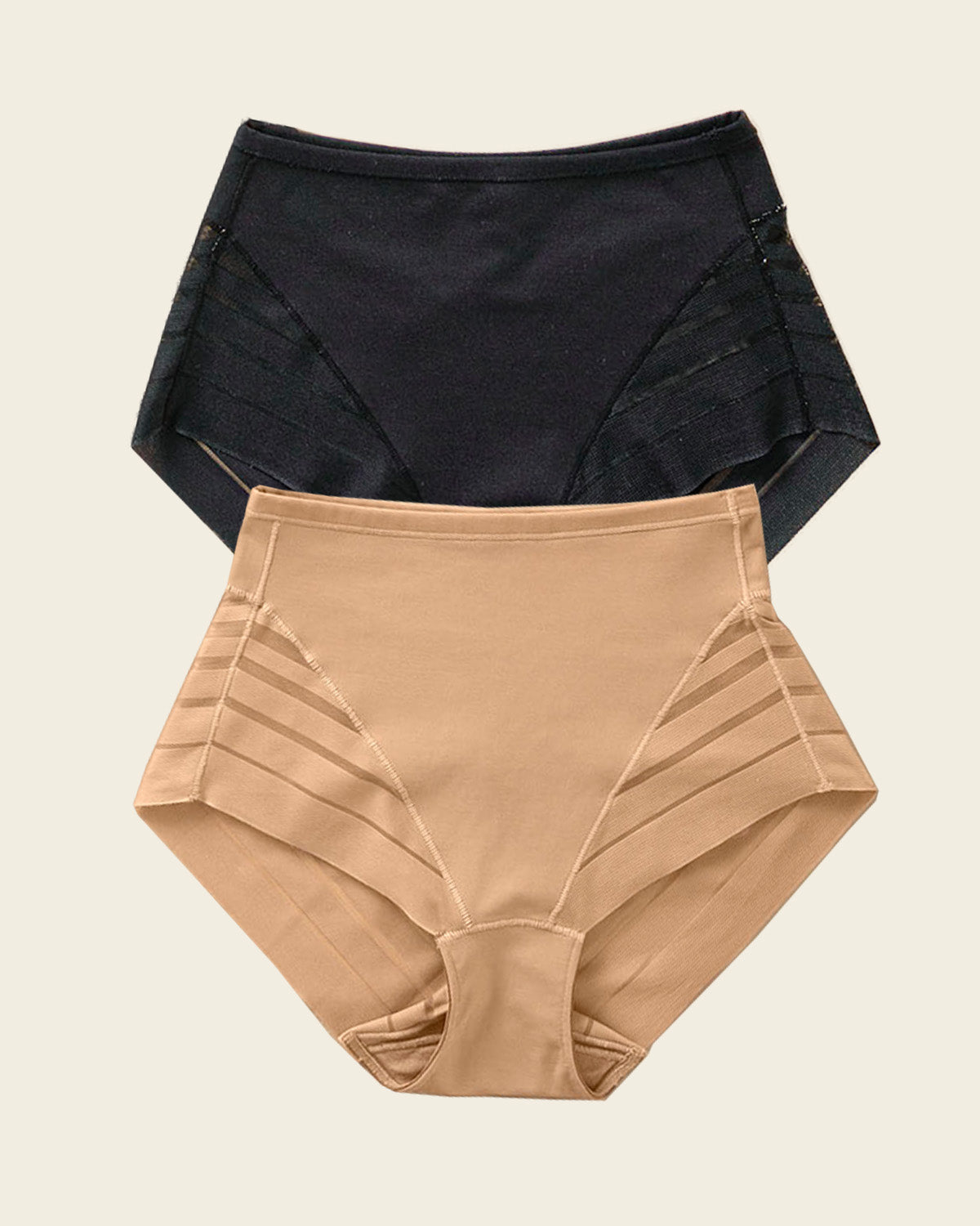 2-Pack Stripe Undetectable Lace Classic Shaper Panties