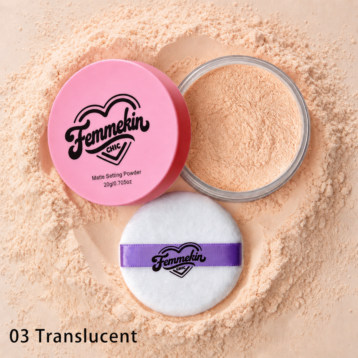 Chic Glow Setting Powder – Lightweight Blur & Translucent Finish