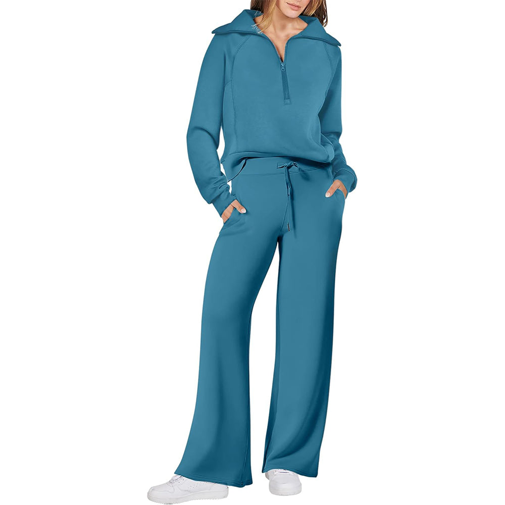 Women's 2-Piece Wide Leg Lounge Set