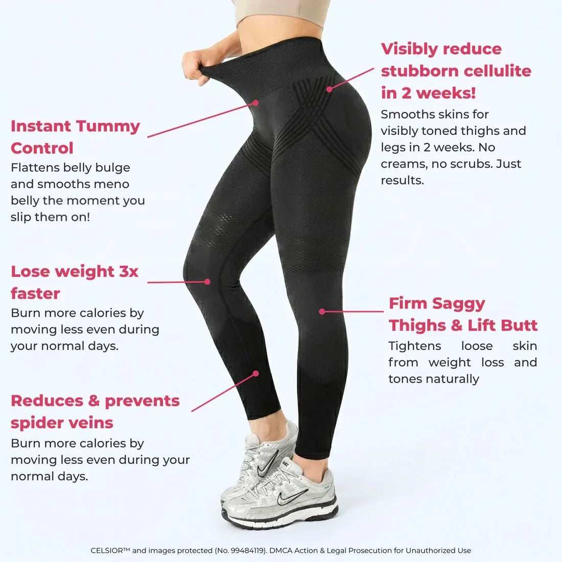 Women’s Seamless High-Waist Support Leggings